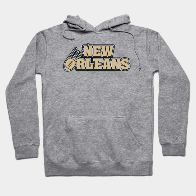 New Orleans Football Team Color Hoodie by Toogoo